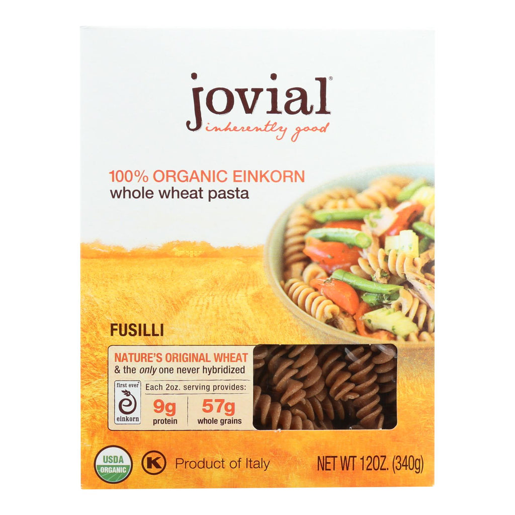 Organic Whole Grain Einkorn Fusilli Pasta (Pack of 12 - 12 Oz Each) - Cozy Farm 