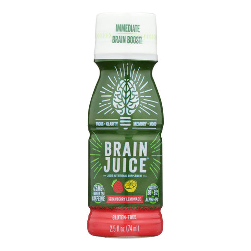 Brain Juice Strawberry Lemonade (Pack of 12) - 2.5 Fl Oz. - Cozy Farm 