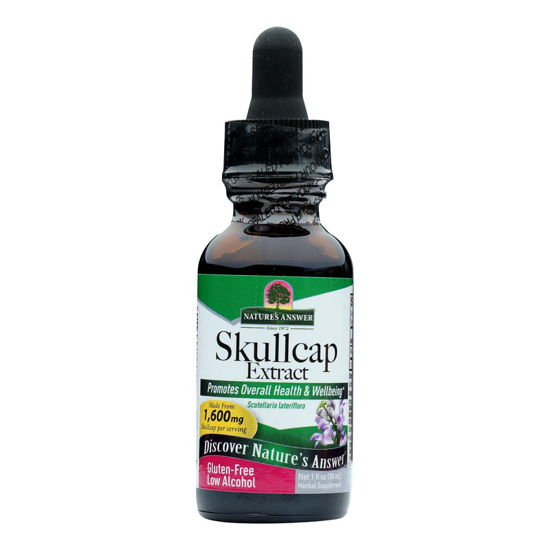 Nature's Answer Skullcap Herb Extract | Supports Relaxation & Stress Relief | 1 Fluid Ounce - Cozy Farm 