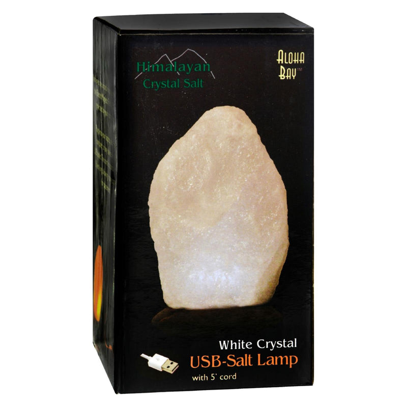 Himalayan Salt Lamp - White USB 4 Inch - Cozy Farm 