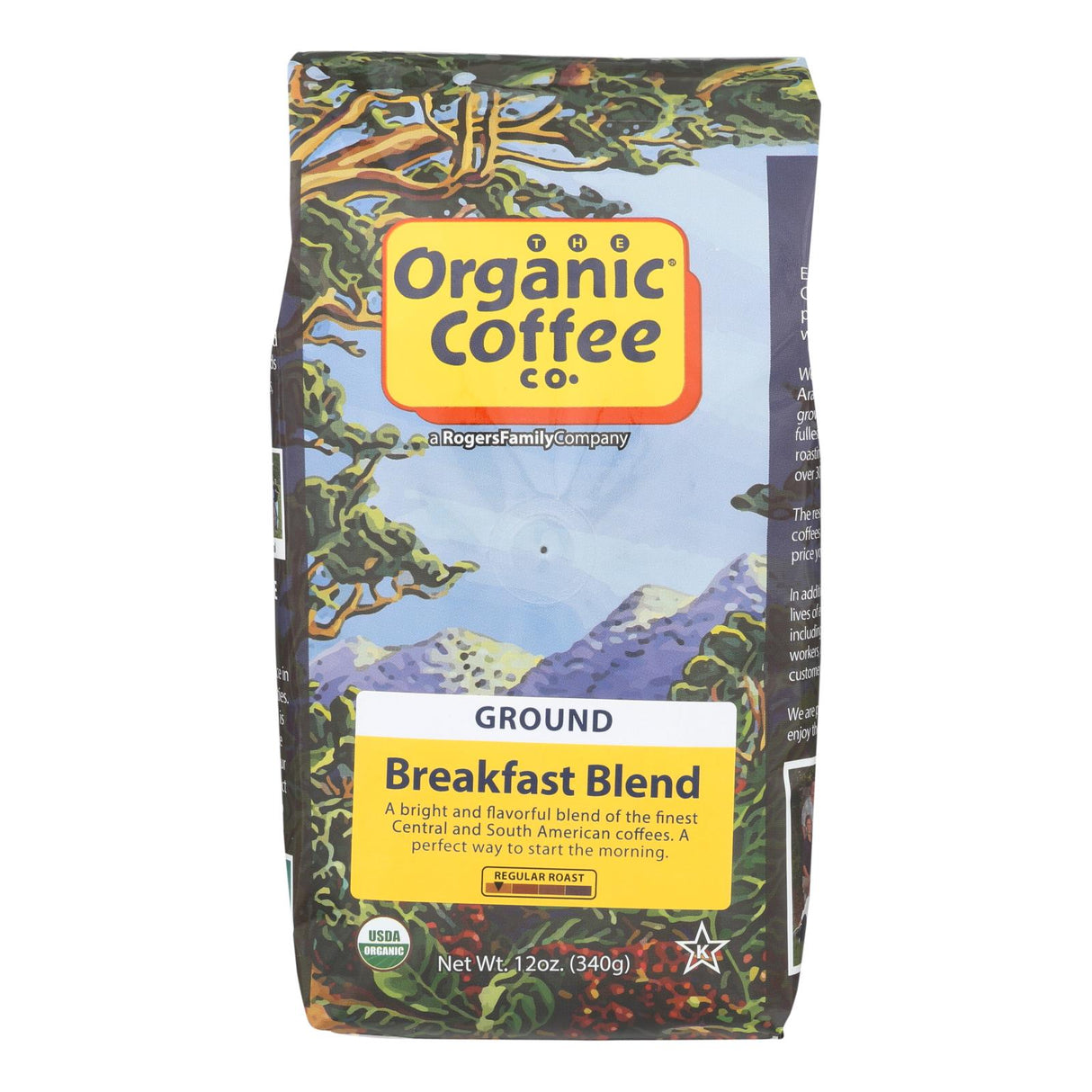 Organic Coffee Company Ground Coffee: Breakfast Blend (Pack of 6 - 12 Oz. Each) - Cozy Farm 