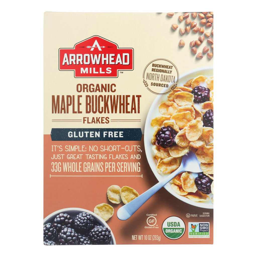 Arrowhead Mills (Pack of 6) 10 Oz Maple Buckwhat Flakes Cereal - Cozy Farm 