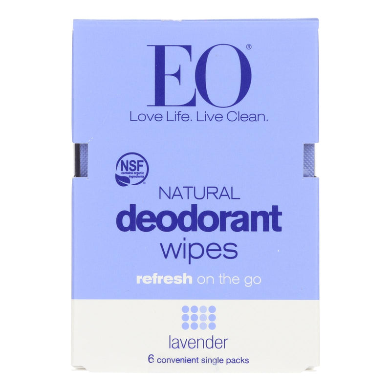 Eo Deodorant Wipes (6-count Pack of 12) Lavender - Cozy Farm 