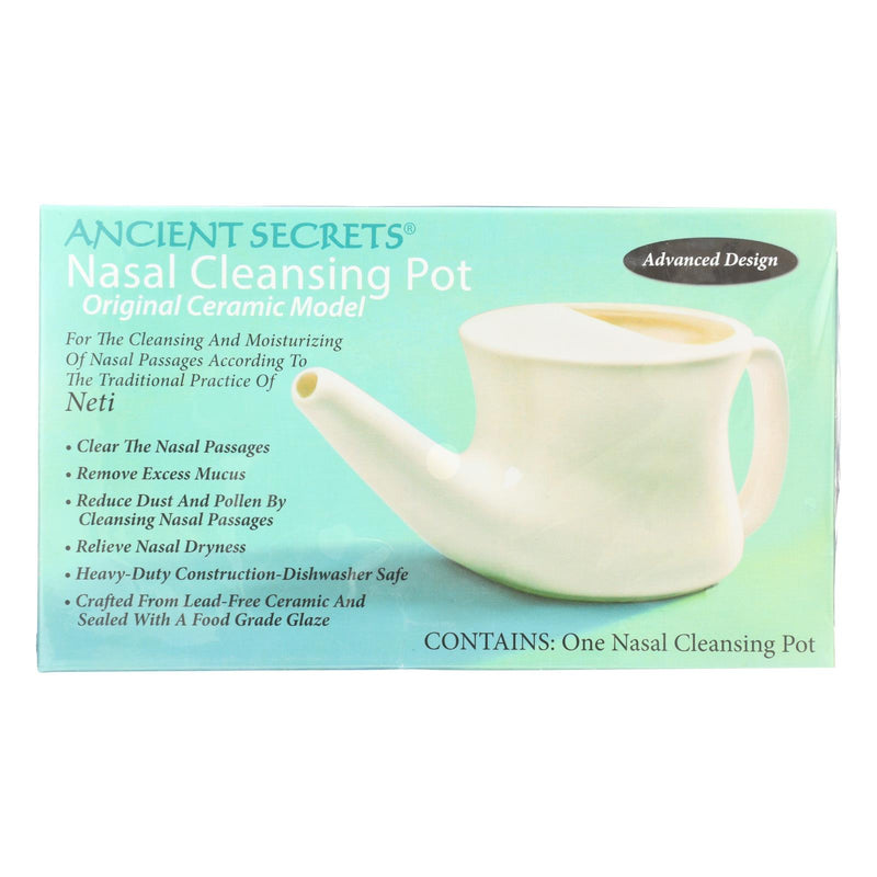 Ancient Secrets Nasal Cleansing Pot for Balanced Breathing & Relief - Cozy Farm 