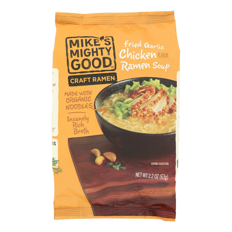 Mike's Mighty Good Fried Garlic Chicken Ramen Soup (7-Pack, 2.2 Oz. Bags) - Cozy Farm 