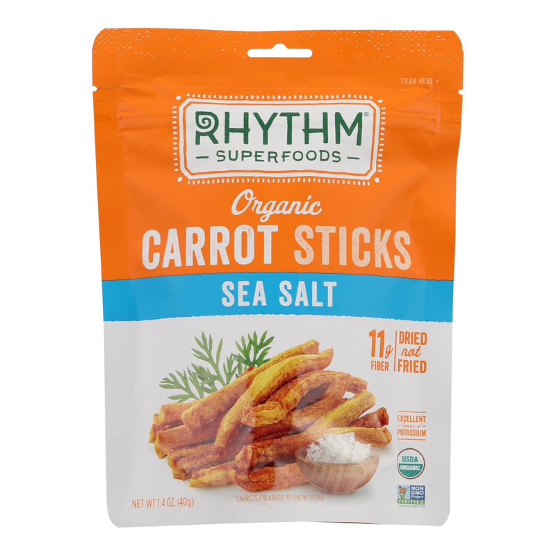 Rhythm Superfoods LLC Organic Carrot Sticks  Sea Salt (Pack of 12 - 1.4 Oz.) - Cozy Farm 