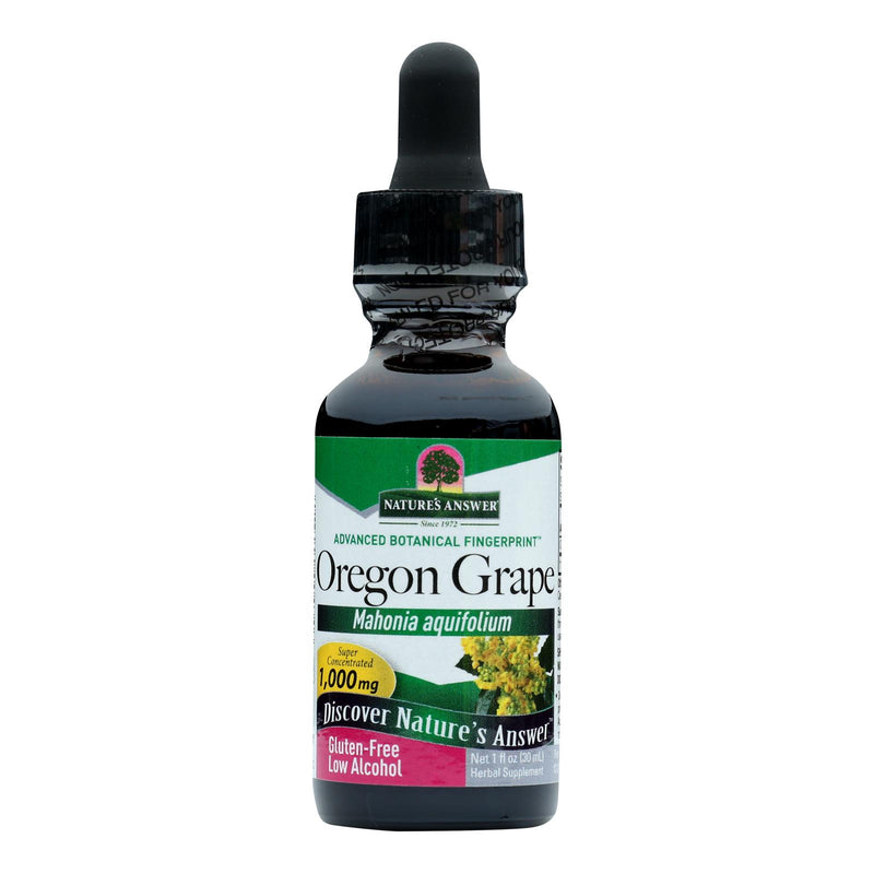 Nature's Answer Oregon Grape Root Liquid Extract Supplement - Immune Support - Detoxification - Antioxidant-Rich - 1 Fl Oz - Cozy Farm 