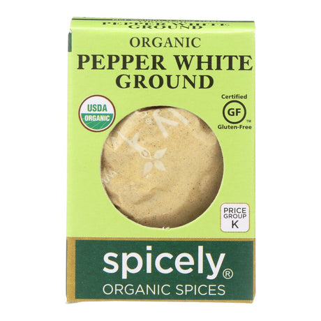 Spicely Organics White Peppercorn Ground, 0.45 Oz (Pack of 6) - Cozy Farm 
