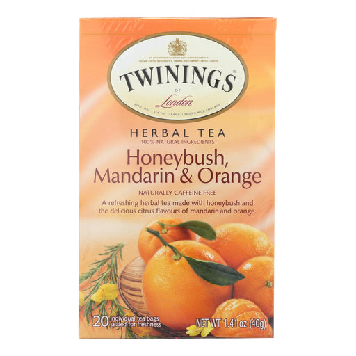Twinings Herbal Honeybush Mandarin and Orange Tea (Pack of 6 - 20 Bags) - Cozy Farm 
