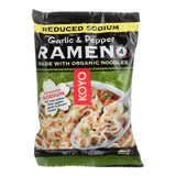 Koyo Reduced Sodium Garlic Pepper Ramen (24.12 Oz.) - Case of 12 - Cozy Farm 