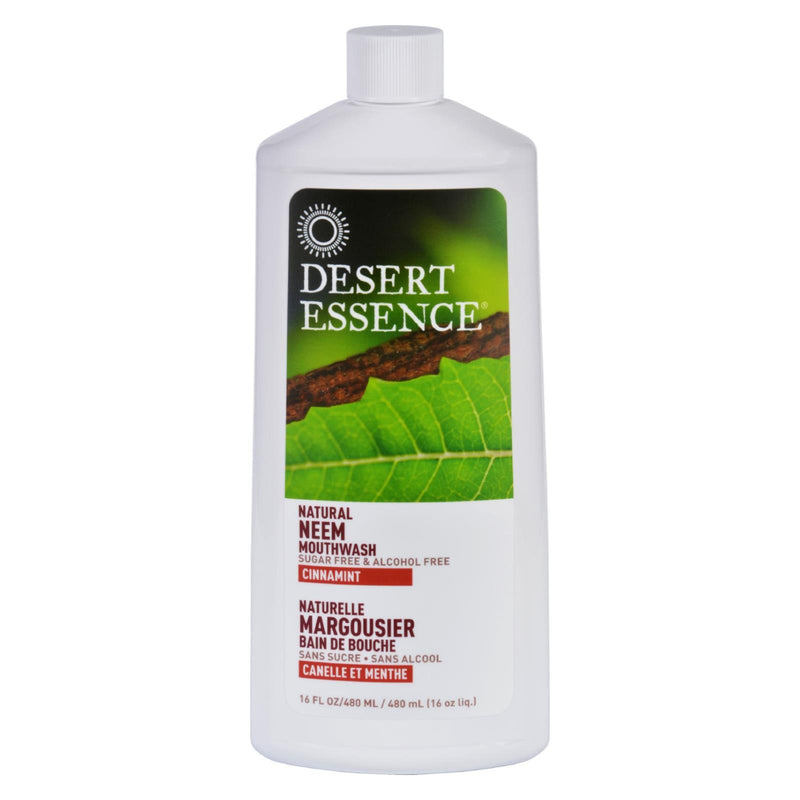 Desert Essence Neem Cinnamint Natural Mouthwash (16 Oz.) - Cozy Farm 