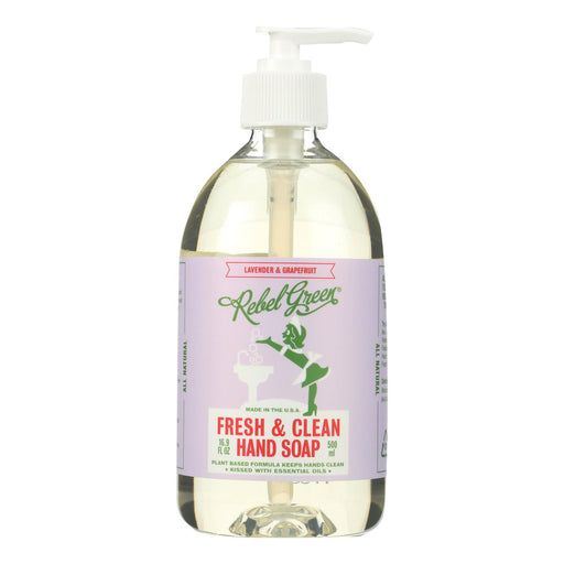 Rebel Green Lavender Hand Soap (Pack of 4 - 16.9 Fl Oz) - Cozy Farm 