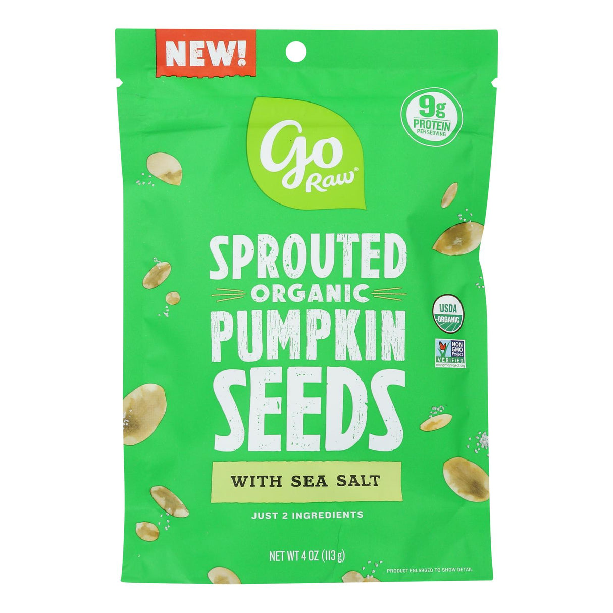 GoRaw Sprouted Pumpkin Seed Snack (10-Pack, 4oz Packs) - Cozy Farm 