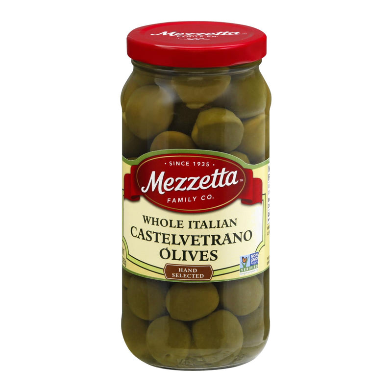 Mezzetta Castelvetrano Whole Sicilian Green Olives, 10 Oz. (Pack of 6) - Cozy Farm 