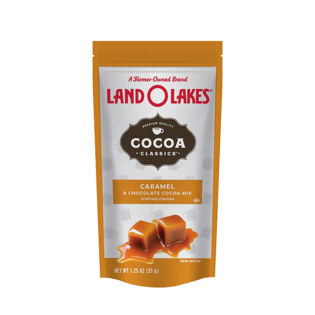 Land O Lakes Cocoa Classic Mix: Caramel and Chocolate Delight - 1.25 Oz - Pack of 12 - Cozy Farm 