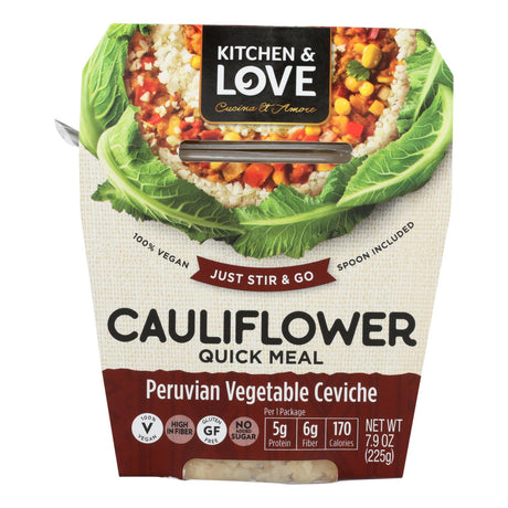 Cucina & Amore Meal Cauliflower Peru Veg (Pack of 6 - 7.9 Oz.) - Cozy Farm 