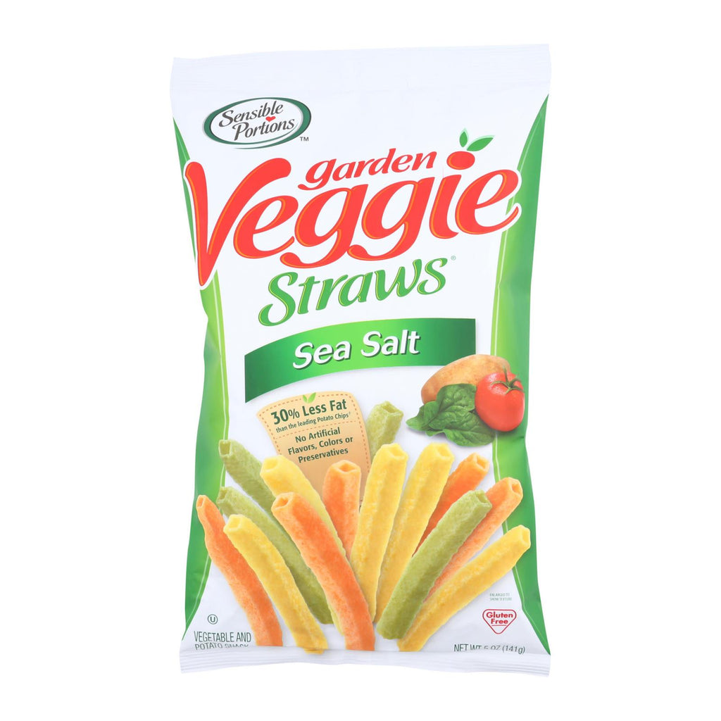Sensible Portions Garden Veggie Straws - Sea Salt (Pack of 12) - 5 Oz. - Cozy Farm 