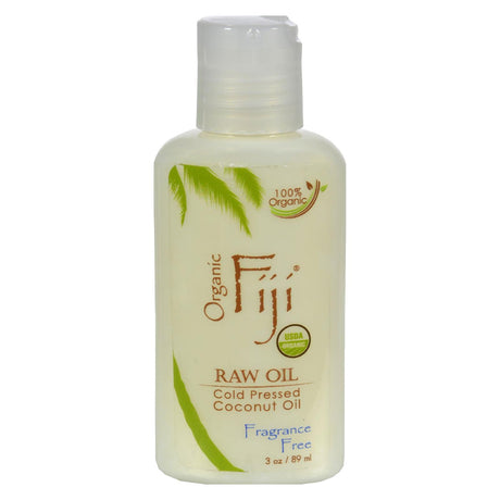 Organic Fiji Virgin Coconut Oil Fragrance Free Pack of 3 - 0.9 Oz. - Cozy Farm 