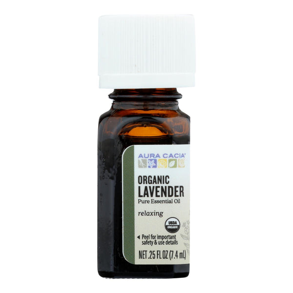 Aura Cacia Organic Lavender Essential Oil .25 Oz. - Cozy Farm 