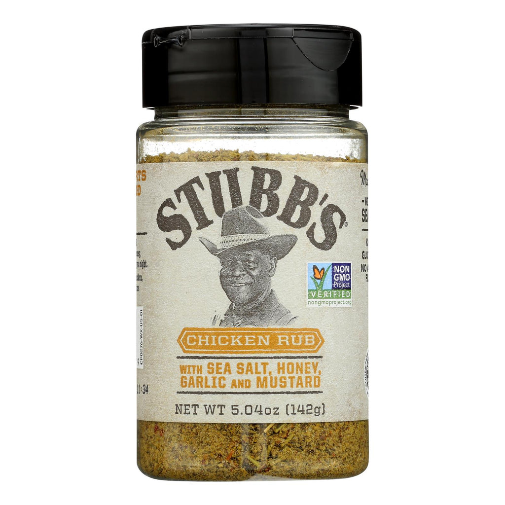 Stubb's Chicken Rub with Sea Salt, Honey Garlic and Mustard (Pack of 6 - 5.04 Oz.) - Cozy Farm 