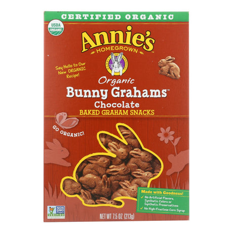 Annie's Homegrown Bunny Grahams Chocolate (12-Pack, 7.5 Oz. Each) - Cozy Farm 