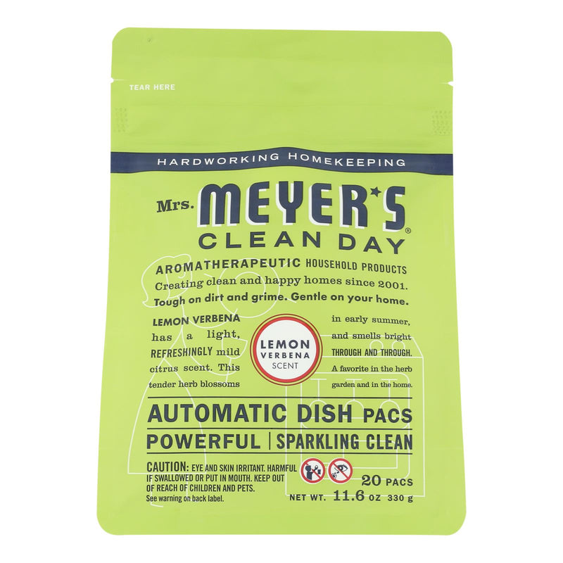 Mrs. Meyer's Clean Day Lemon Verbena Dishwashing Tablets (Pack of 6) - Cozy Farm 
