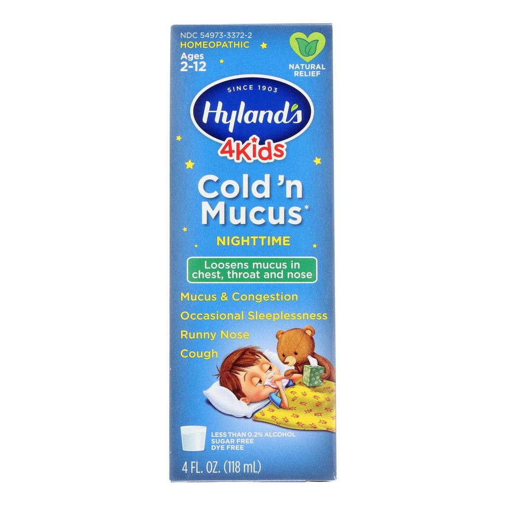 Hyland's 4Kids Cold & Mucus Nighttime (4 Fizzies) - Cozy Farm 