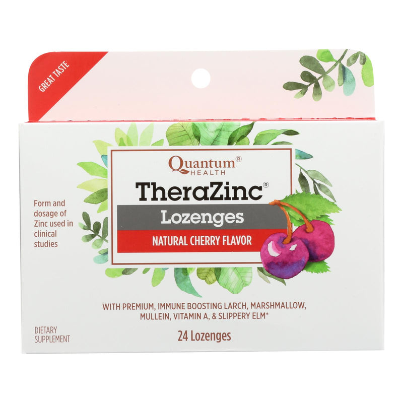 Quantum Research Cold Season Plus Zinc - Cherry - 24 Lozenges for Immune Support and Sore Throat Relief - Cozy Farm 