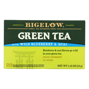 Bigelow Blueberry Green Tea, 6-Pack (20 Bags per Pack) - Cozy Farm 
