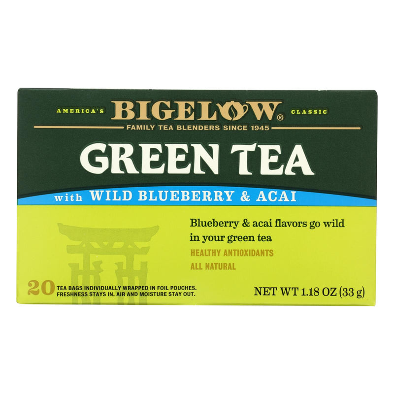 Bigelow Blueberry Green Tea, 6-Pack (20 Bags per Pack) - Cozy Farm 