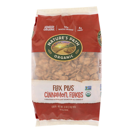 Nature's Path Organic Flax Plus Cereal - Wholesome Cinnamon Goodness (Pack of 6 - 32 Oz.) - Cozy Farm 