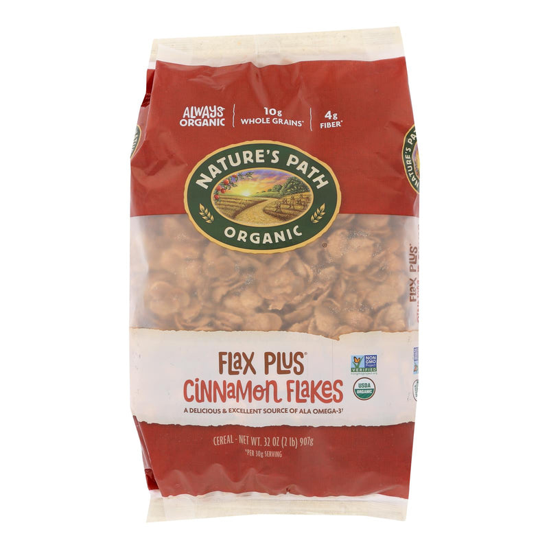 Nature's Path Organic Flax Plus Cereal - Wholesome Cinnamon Goodness (Pack of 6 - 32 Oz.) - Cozy Farm 