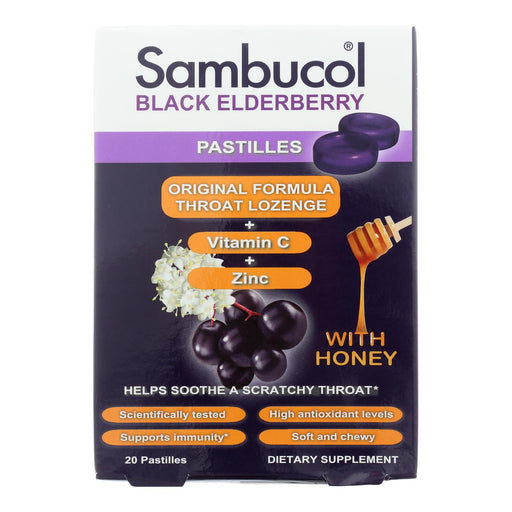 Sambucol Black Elderberry Pastilles (Pack of 20) - Cozy Farm 