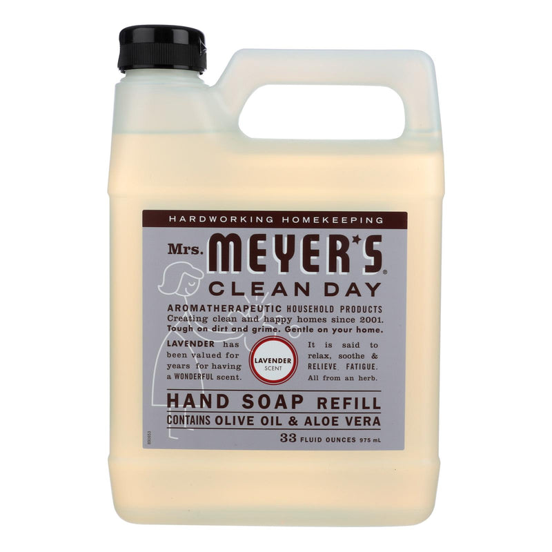 Mrs. Meyer's Clean Day Liquid Hand Soap Refill, Lavender Scent, (Pack of 6 - 33 Fl Oz) - Cozy Farm 