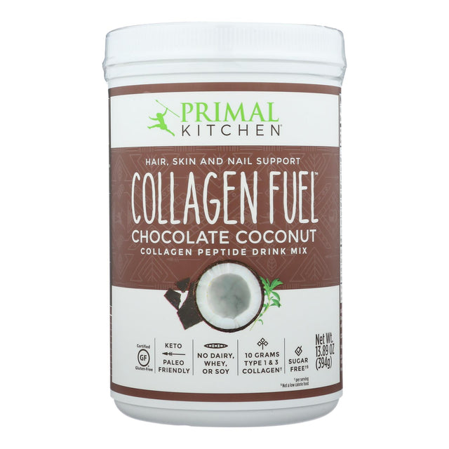 Primal Kitchen Collagen Fuel Chocolate Coconut Drink Mix - 13.9 Oz. - Cozy Farm 