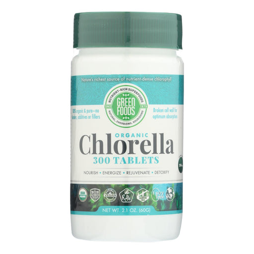 Organic Green Foods Chlorella (Pack of 300 Tablets) - 200mg - Cozy Farm 