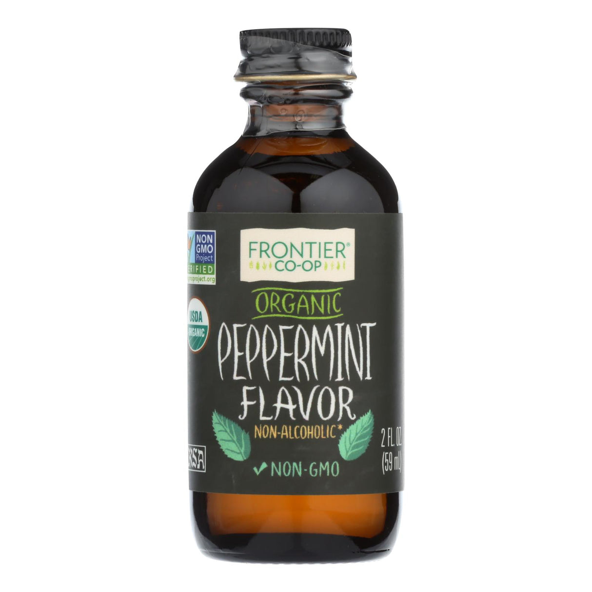 Frontier Herb - Organic  Peppermint Flavor, 2 Oz. - Cozy Farm 