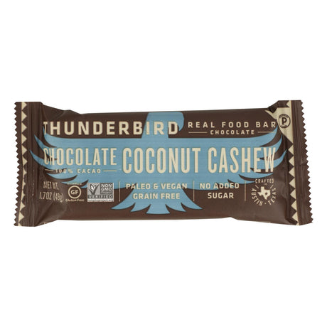 Thunderbird Chocolate Coconut Cashew Bar (Pack of 12 - 1.7 oz.) - Cozy Farm 