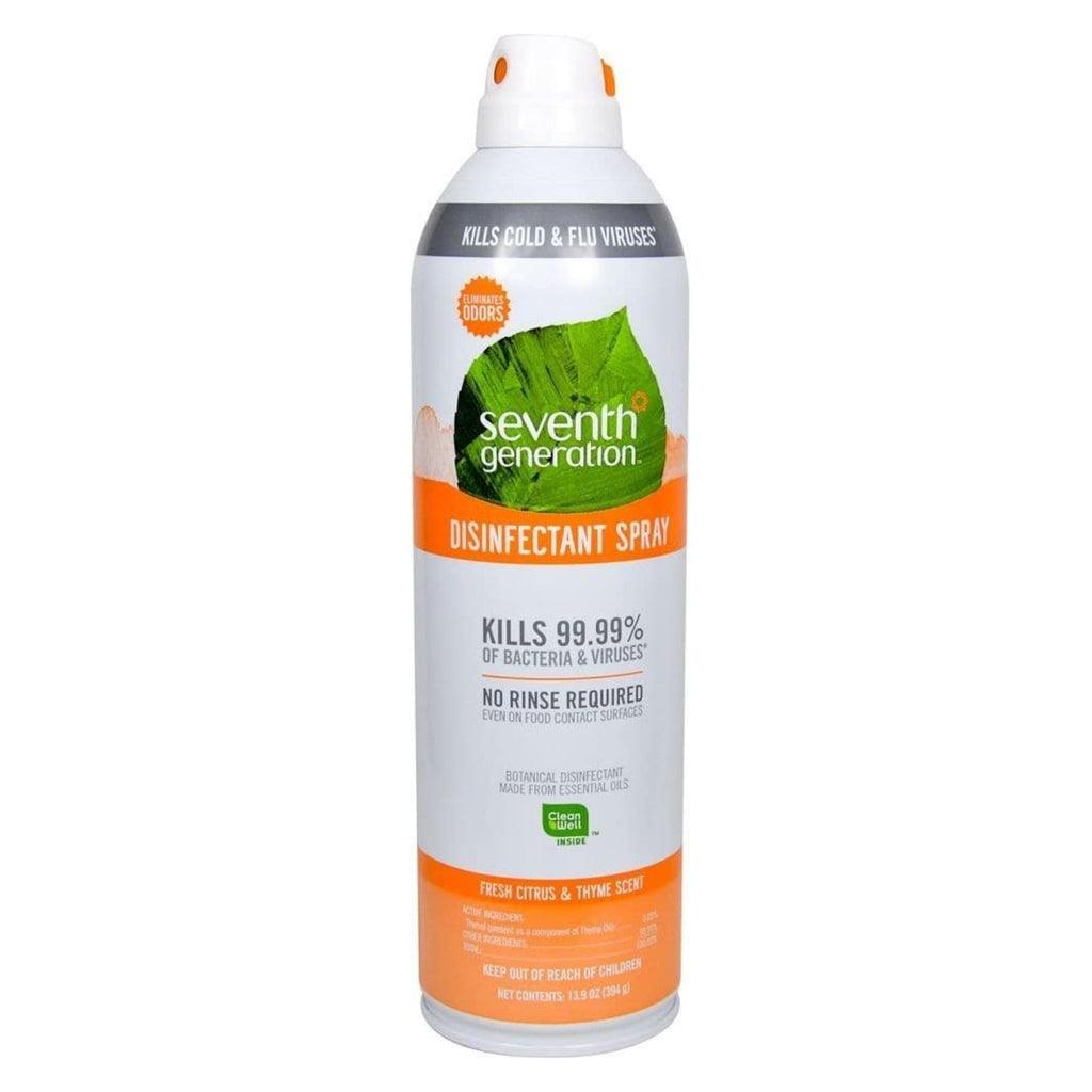 Seventh Generation Fresh Citrus Disinfectant Spray (Pack of 8 - 13.9 Oz.) - Cozy Farm 