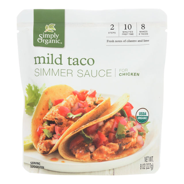 Simply Organic Organic Mild Taco Simmer Sauce 6-Pack (8 Oz. Each) - Cozy Farm 