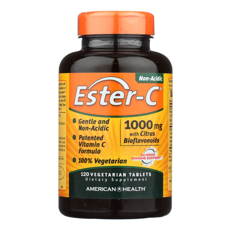 American Health Ester-C 1000 mg Vitamin C with Citrus Bioflavonoids - Pack of 120 Vegetarian Tablets - Cozy Farm 