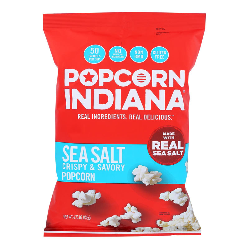 Popcorn Indiana Sea Salt Popcorn - 4.75 Oz. (12-Pack) - Cozy Farm 