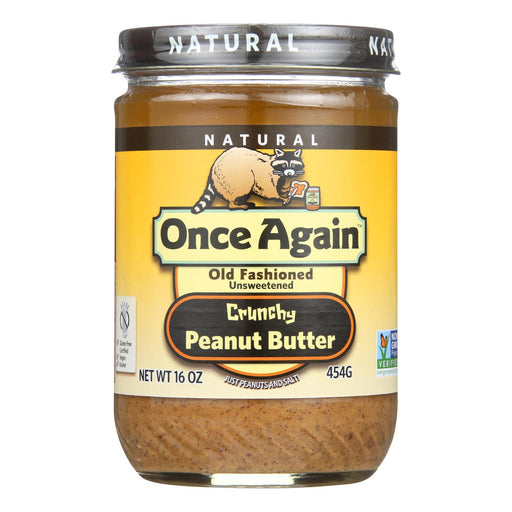 Once Again Crunchy Salted Peanut Butter, Pack of Six, 16 Oz. Jars - Cozy Farm 
