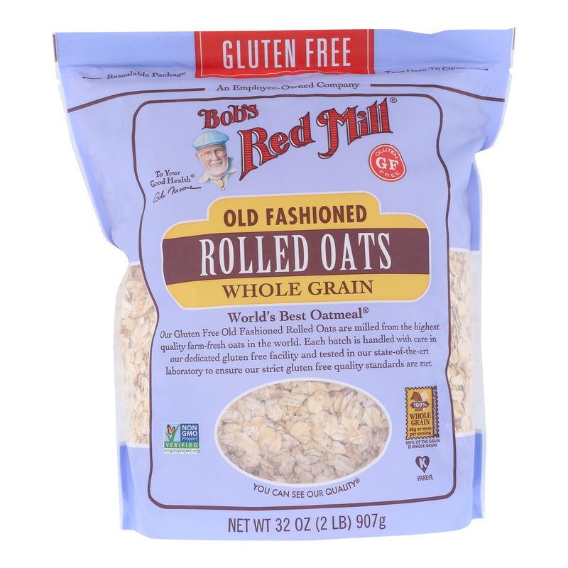 Bob's Red Mill Old Fashioned Rolled Oats (Pack of 4 - 32 Oz.) Gluten Free - Cozy Farm 
