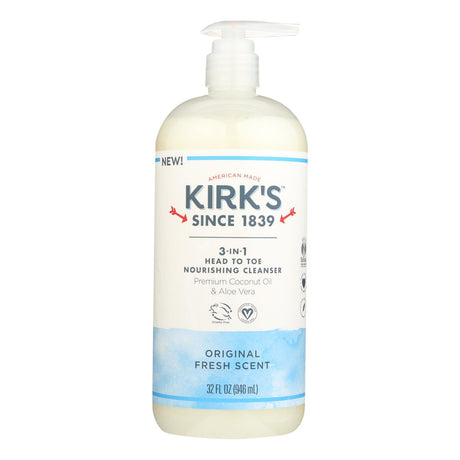 Kirk's Original Fresh 3-in-1 Cleanser, 32 Fl Oz - Cozy Farm 