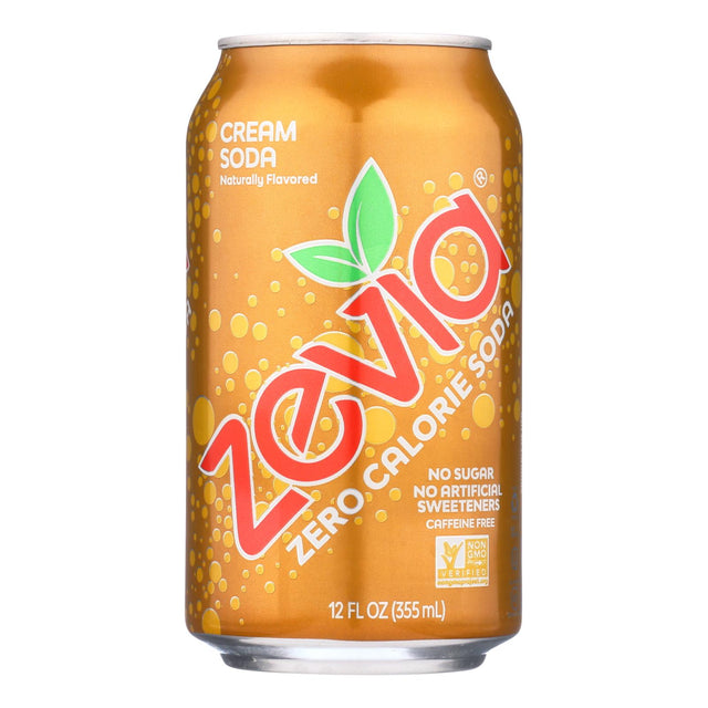 Zevia Zero Calorie Cream Soda, Refreshing Fizziness (Pack of 4, 12 Oz Cans) - Cozy Farm 