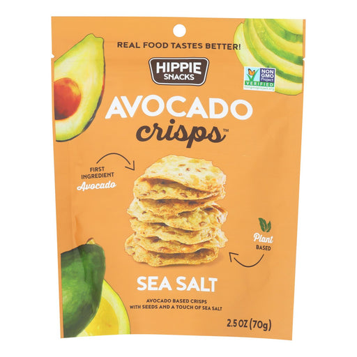 Hippie Snacks Avocado Crisps Sea Salt (Pack of 8 - 2.5 Oz.) - Cozy Farm 