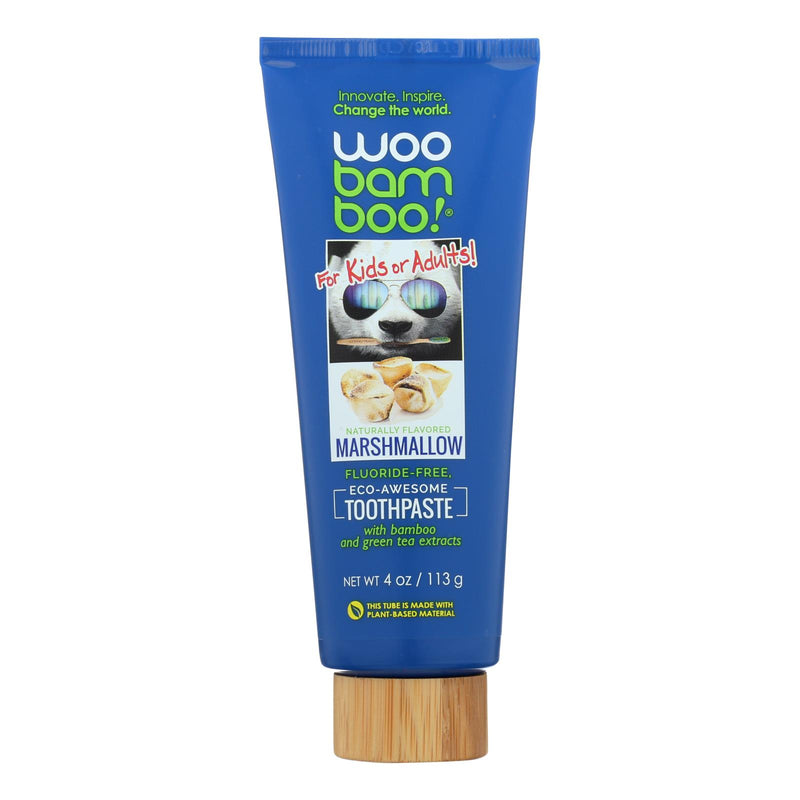 Woobamboo Toothpaste Marshmallow (Pack of 1 - 4 Oz.) - Cozy Farm 