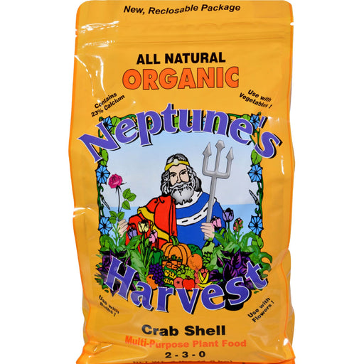 Neptune's Harvest Crab Shell Fertilizer (Pack of 4 Lbs - Orange Label) - Cozy Farm 