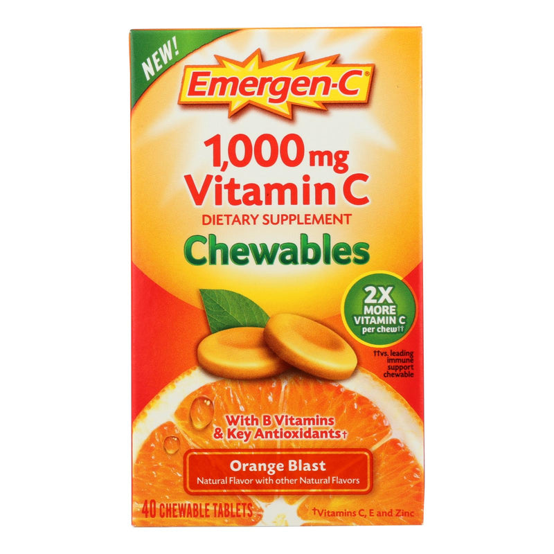 Emergen-C Chewables Citrus Blast (Pack of 40) - Cozy Farm 